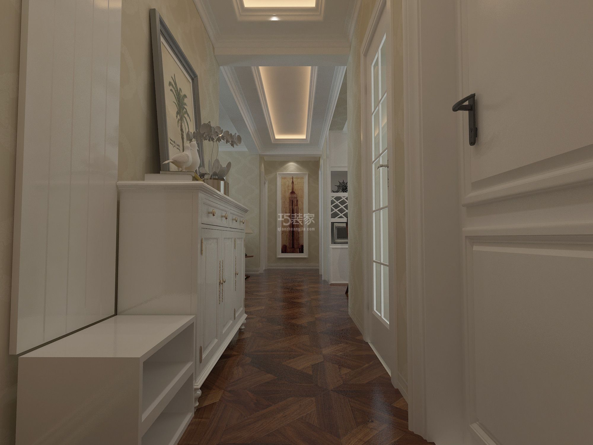 -光华里114平美式风格设计方案